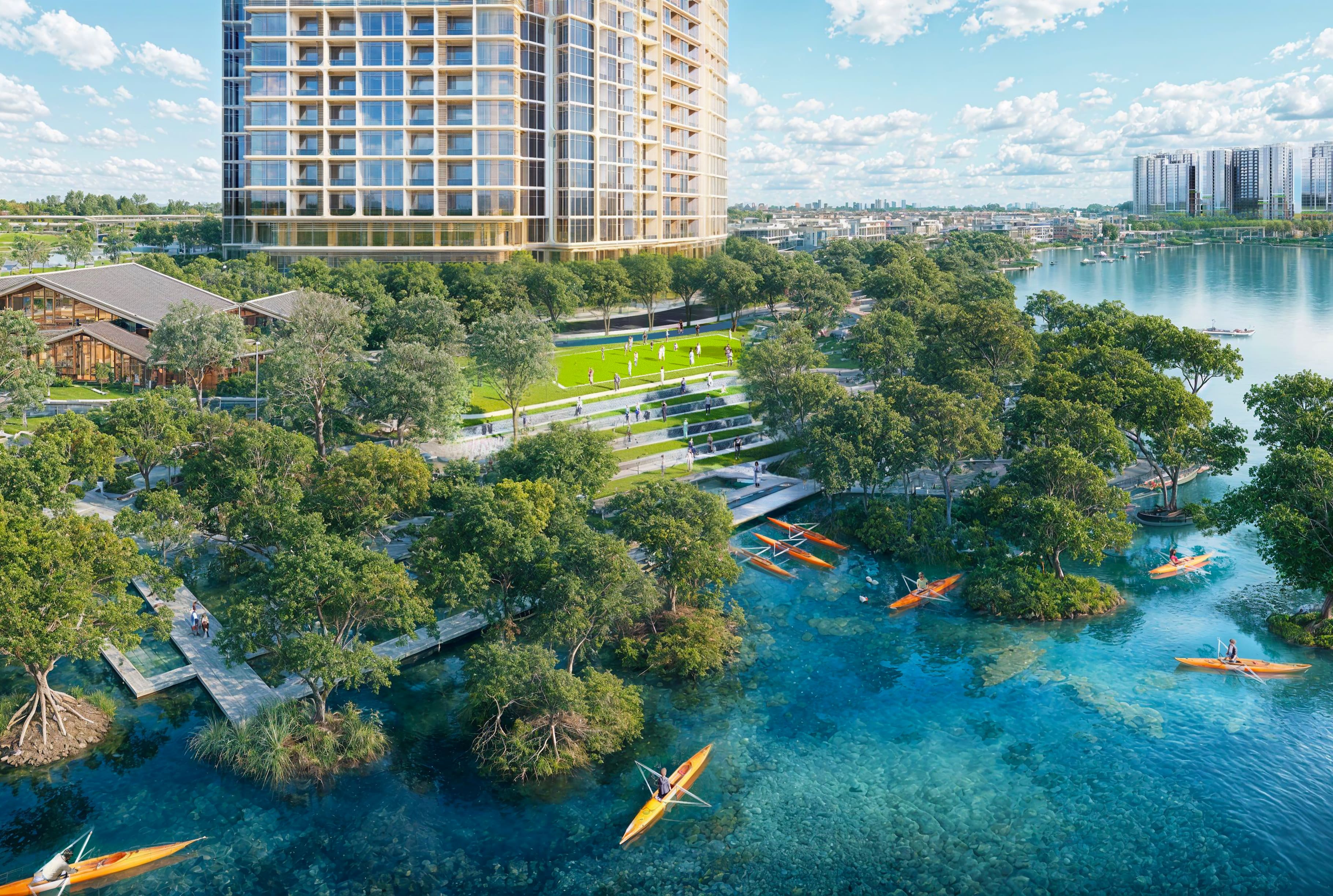 Hình mẫu compound đẳng cấp trong lòng thành phố đảo quốc tế Charmora City